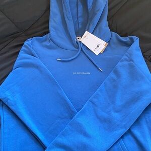 NN.07 No Nationality Men's Bright Cobalt Blue Hoodie Sweater (XL)